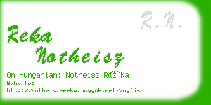 reka notheisz business card